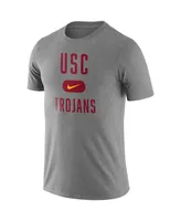 Men's Heathered Gray Usc Trojans Team Arch T-shirt