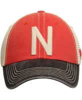 Men's Red Nebraska Huskers Offroad Trucker Adjustable Hat