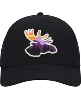 Men's Black Moose Animal Collection Forest Views Trucker Snapback Hat
