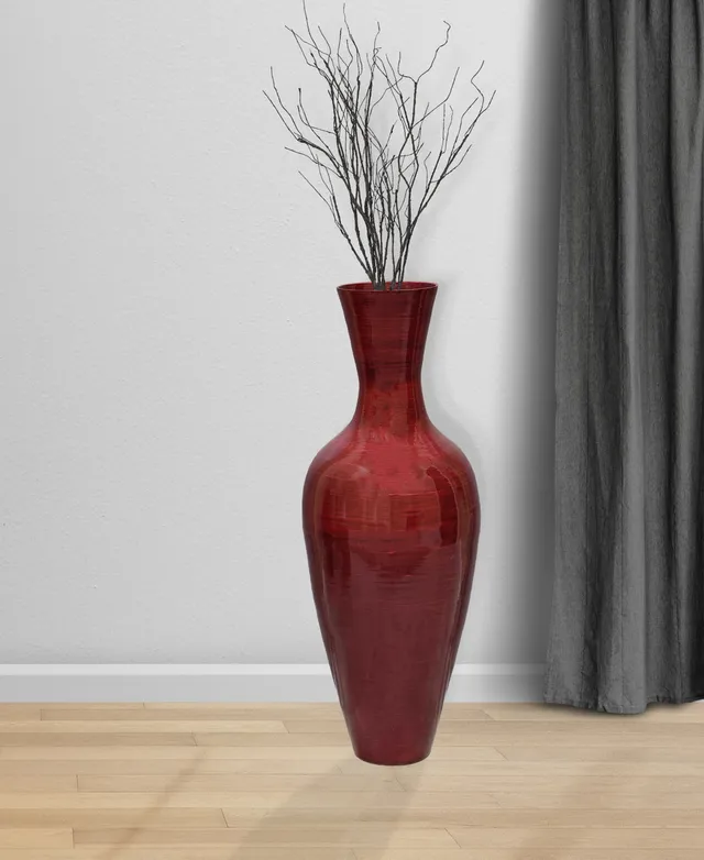 Uniquewise Natural Bamboo Floor Vase Cylinder