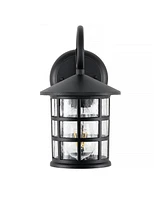 Cadiz 1-Light Cottage Rustic Scrolled Lantern Led Outdoor Lantern, Set of 2