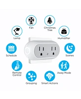 Smart Dual Plug - Wi-Fi Remote App Control for Lights Appliances