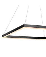 Nero Square Contemporary Modern Integrated Led Pendant Light