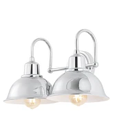 Frisco 2-Light Farmhouse Industrial Led Vanity