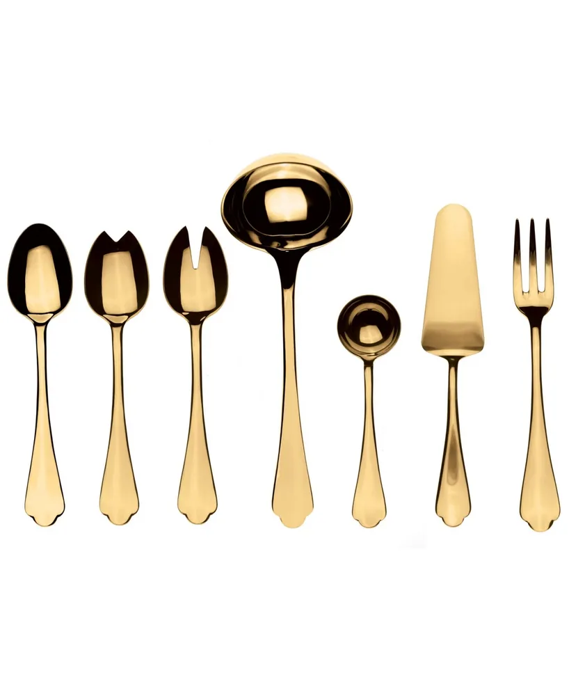 Dolce Vita Mirror Oro Serve Set, 7 Piece