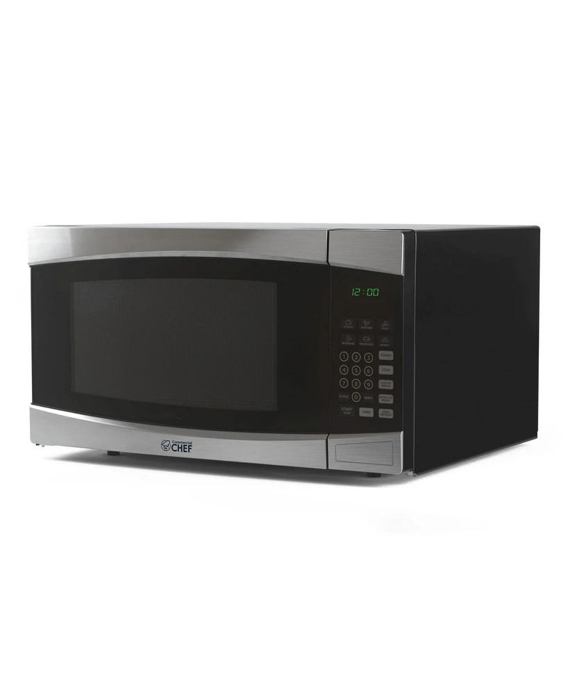 1.6 Cu. Ft. Counter Top Microwave, Stainless Steel