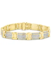 Men's Diamond Link Bracelet (3 ct. t.w.) in 10k Gold