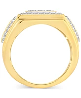 Men's Diamond Cluster Nugget Ring (1-1/2 ct. t.w.) in 10k Gold