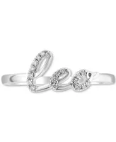 Effy Diamond Zodiac Leo Ring (1/20 ct. t.w.) Sterling Silver