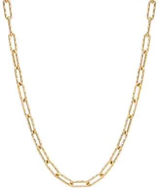 Paperclip Link 20" Chain Necklace in 10k Gold