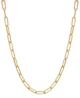 Paperclip Link 20" Chain Necklace in 10k Gold