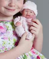 Mini La Newborn 9.5" Real Girl Baby Doll Pink Outfit - Girl