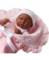 La Newborn Nursery 15.5" African American Soft Body Baby Doll - African American