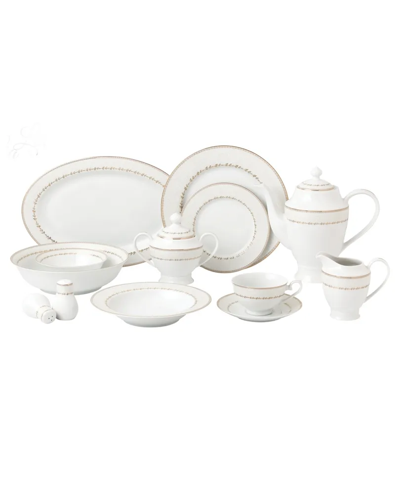 Dinnerware Fine China Service for 8 People-Lia, Set of 57