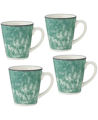 Noritake Colorkraft Essence Jade 4 Piece Mug Set, 12 oz