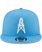 Men's Light Blue Houston Oilers Throwback 9FIFTY Adjustable Snapback Hat