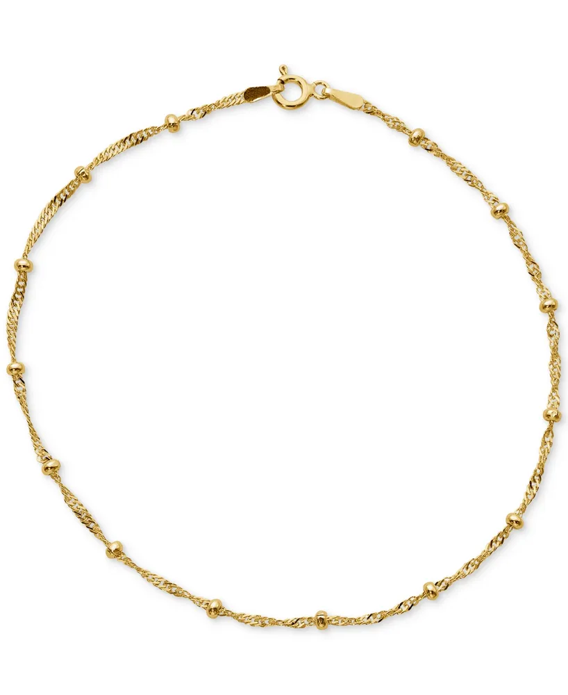 Giani Bernini 18K Gold over Sterling Silver Ankle Bracelet