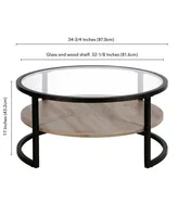 Winston 34.75" Round Coffee Table