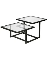 Amalie 43" Coffee Table, 2-Tier