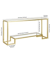 Athena 64" Console Table - Gold