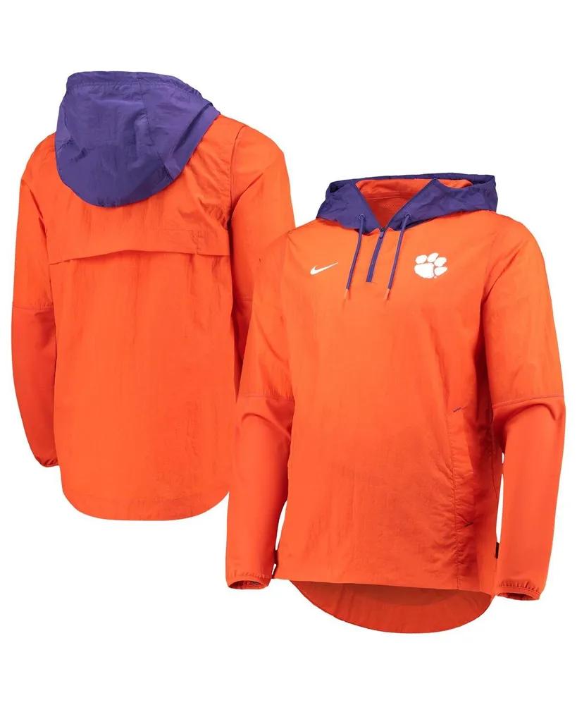 Men's Orange, Purple Clemson Tigers Player Quarter-Zip Jacket