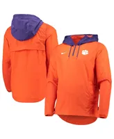 Men's Orange, Purple Clemson Tigers Player Quarter-Zip Jacket