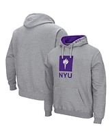 Colosseum Men's Nyu Arch and Logo Pullover Hoodie