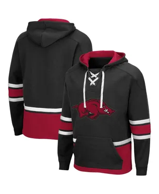 Men's Black Arkansas Razorbacks Lace Up 3.0 Pullover Hoodie