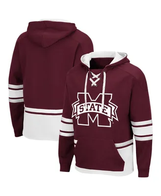 Men's Maroon Mississippi State Bulldogs Lace Up 3.0 Pullover Hoodie
