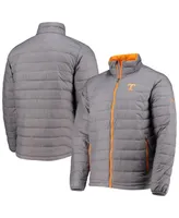 Men's Columbia Charcoal Tennessee Volunteers Powder Lite Omni-Heat Reflective Full-Zip Jacket