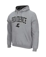 Men's Heathered Gray Providence Friars Arch and Logo Pullover Hoodie