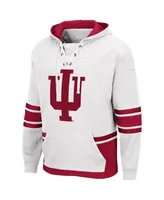 Men's White Indiana Hoosiers Lace Up 3.0 Pullover Hoodie