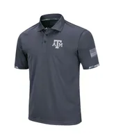 Men's Big and Tall Charcoal Texas A M Aggies Oht Military-Inspired Appreciation Digital Camo Polo Shirt