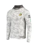 Men's Arctic Camo Oregon Ducks Oht Military-Inspired Appreciation Long Sleeve Hoodie Top