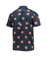 Men's Navy Auburn Tigers Super Slack Tide Omni-Shade Button-Up Shirt