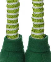 Glitzhome 40" Telescoped Fabric St. Patrick's Gnome Standing Decor