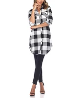 Women's Plaid Tunic Shirt