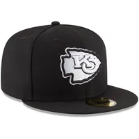 New Era Men's Black Kansas City Chiefs B-Dub 59FIFTY Fitted Hat