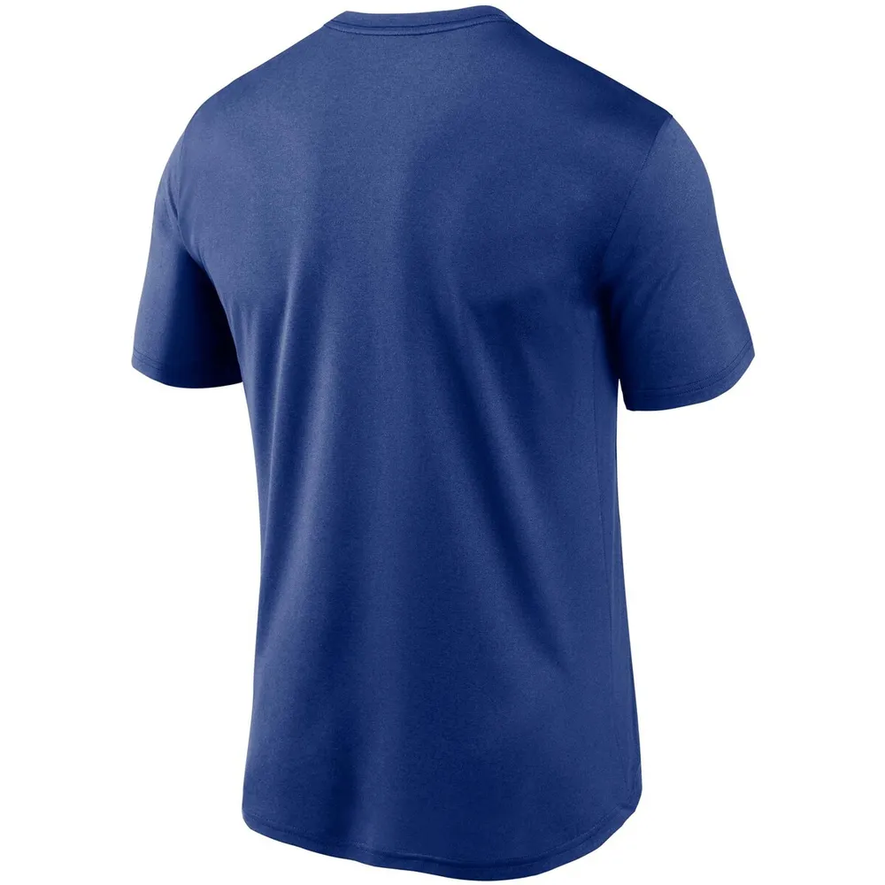 Nike Men's Royal New York Giants Logo Essential Legend Performance T-Shirt