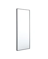 Contemporary Wood Wall Mirror, 40" x 24"