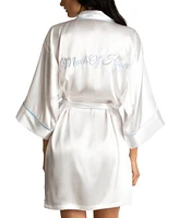 Linea Donatella Maid Of Honor Satin Wrap Robe