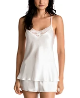 Linea Donatella Bride Satin Wrap Robe, Cami & Tap Shorts Set