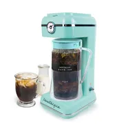 Nostalgia CLIT3PLSAQ Classic Retro Iced Tea Coffee Brewing System with Pitcher
