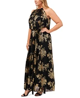 Msk Plus Floral-Print Dress