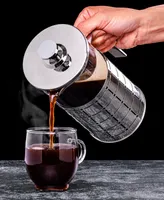 Ovente French Press 34 oz 1 Liter Coffee Tea Maker - Silver