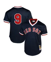 Men's Ted Williams Boston Red Sox 1990 Authentic Cooperstown Collection Batting Practice Jersey - Navy Blue