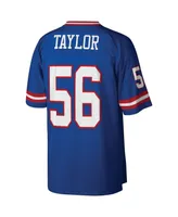 Men's Lawrence Taylor Royal New York Giants Big and Tall 1986 Retired Player Replica Jersey