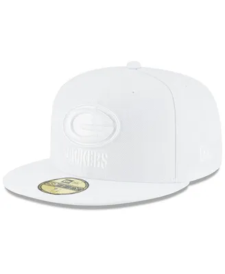 Men's Green Bay Packers White on 59FIFTY Fitted Hat