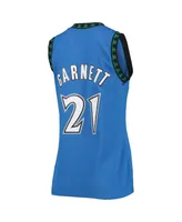 Women's Kevin Garnett Blue Minnesota Timberwolves Hardwood Classics Swingman Jersey