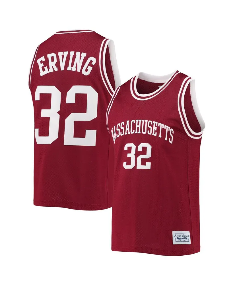 Men's Julius Erving Maroon UMass Minutemen Commemorative Classic Basketball Jersey